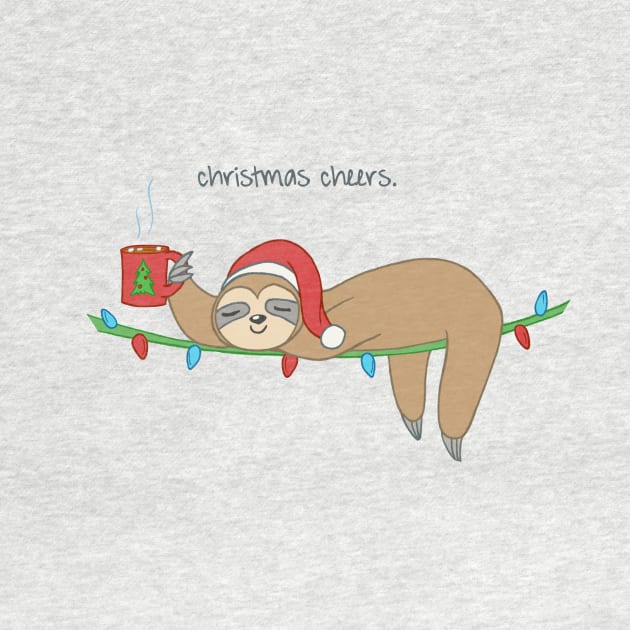 Christmas Cheers Sloth by stacreek